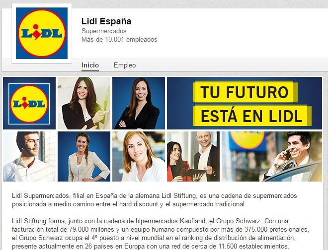 Perfil de empresa en LinkedIn de Ldl