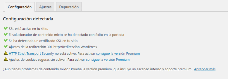 Tu configuración debería ser detectada